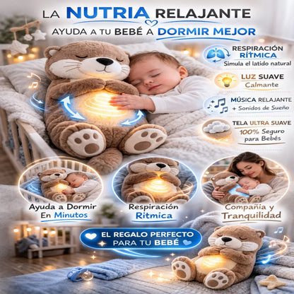 Nutria Peluche de Apego Respira bebe