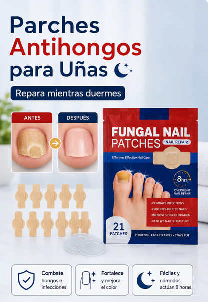 Parches Tratamiento Antihongos Premium – Reparación y Cuidado de Uñas