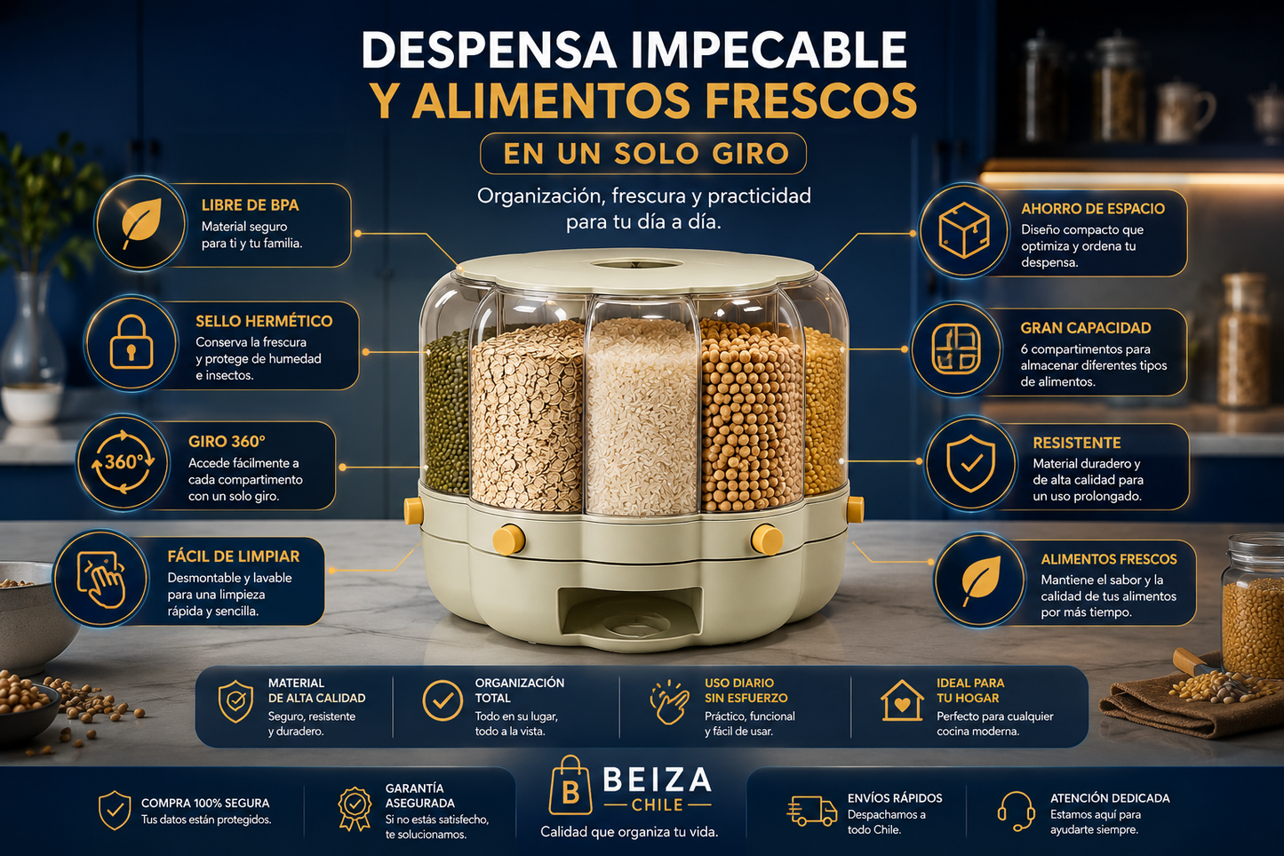 Dispensador giratorio