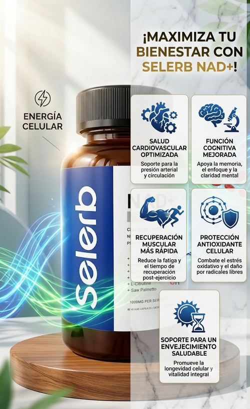 Selerb NAD+ Resveratrol x60 Cápsulas 🌿