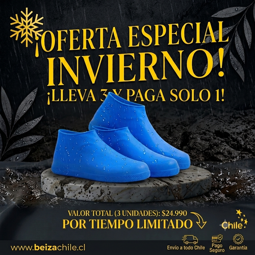 Cubrezapatos Impermeables Reutilizables + Envío Gratis